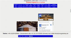 Desktop Screenshot of jurte.info